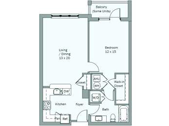 1 bed, 1 bath, 783 sqft, $1,969
