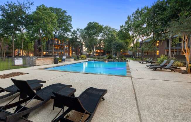 1 of 4 sparkling swimming pools in webster apartments