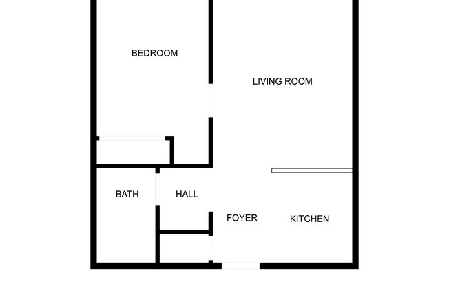 1 bed, 1 bath, 400 sqft, $845, Unit 209