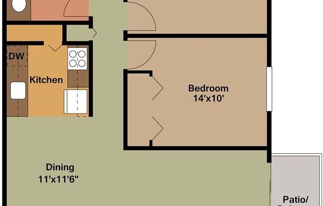 2 beds, 1 bath, 900 sqft, $1,170, Unit 4719 Indian Hills Dr., #12, Mount Pleasant, WI 53406