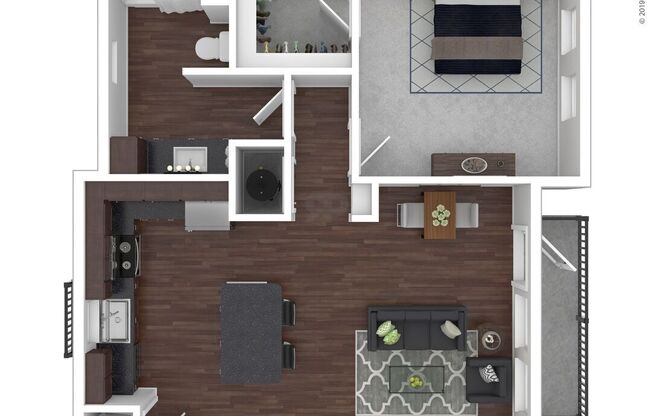 1 bed, 1 bath, 769 sqft, $1,926