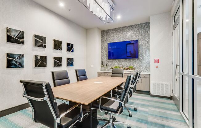 conference room in our luxury las colinas apartments