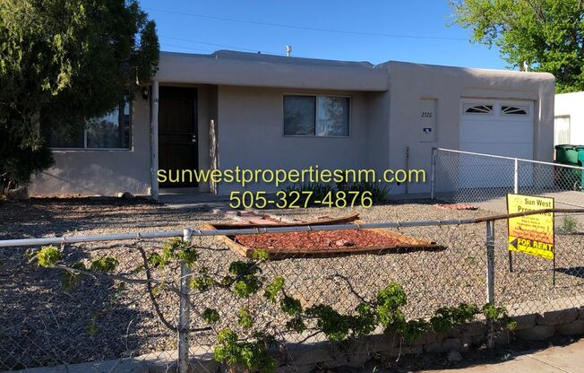 3 Bedroom, 2 Bath, 1 Car Garage with Fenced Yard