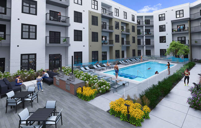 Pool View at Aura Stonebridge, Richmond