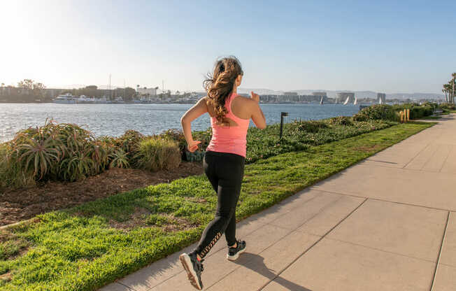 Jog along the waterfront trails.