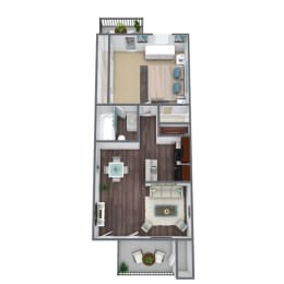 1 bed, 1 bath, 620 sqft, $1,279