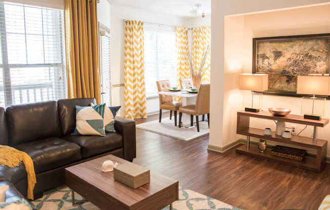 Living Room and Dining Room with Hard Surface Flooring