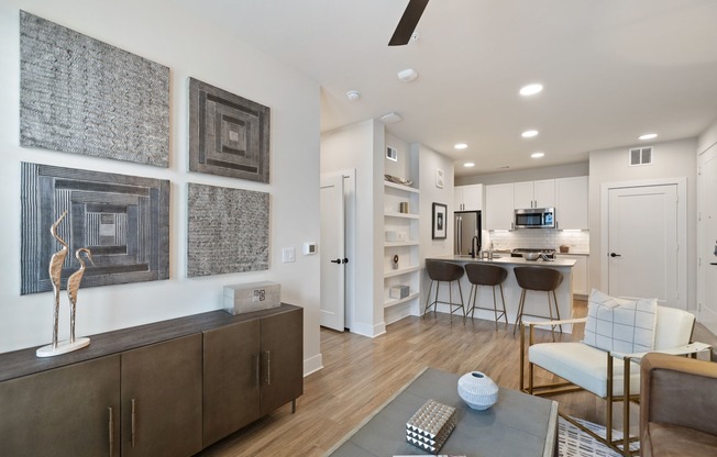 Open Concept Living Room and Kitchen