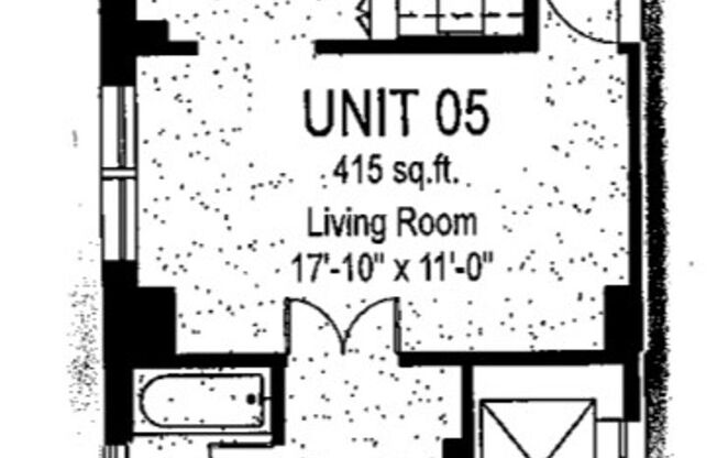 Studio, 1 bath, 301 sqft, $1,400, Unit Wellington 205