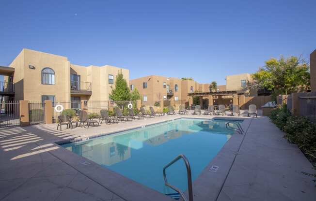 the swimming pool at the residence inn hesperia