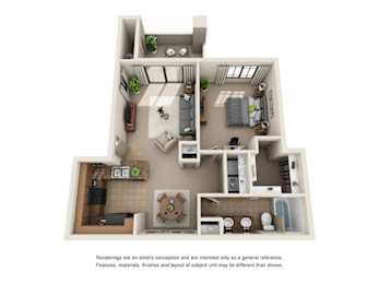 1 bed, 1 bath, 782 sqft, $1,465