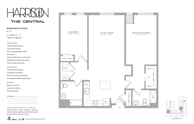 2 beds, 2 baths, 1,197 sqft, $3,795