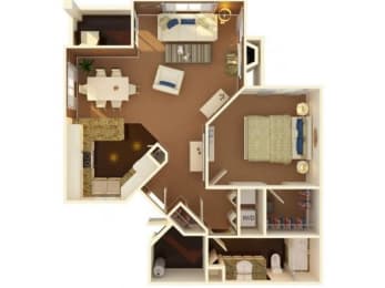 1 bed, 1 bath, 880 sqft, $1,545