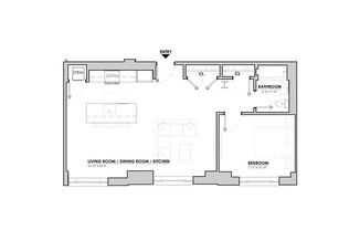 1 bed, 1 bath, 788 sqft, $7,350, Unit 708