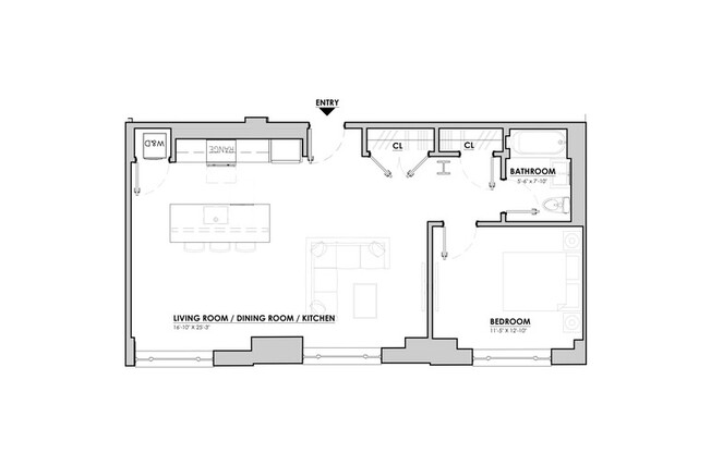 1 bed, 1 bath, 788 sqft, $7,350, Unit 708