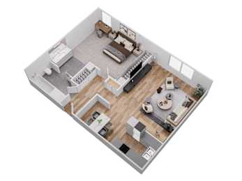 1 bed, 1 bath, 550 sqft, $2,192