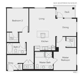 2 beds, 2 baths, 1,186 sqft, $3,929