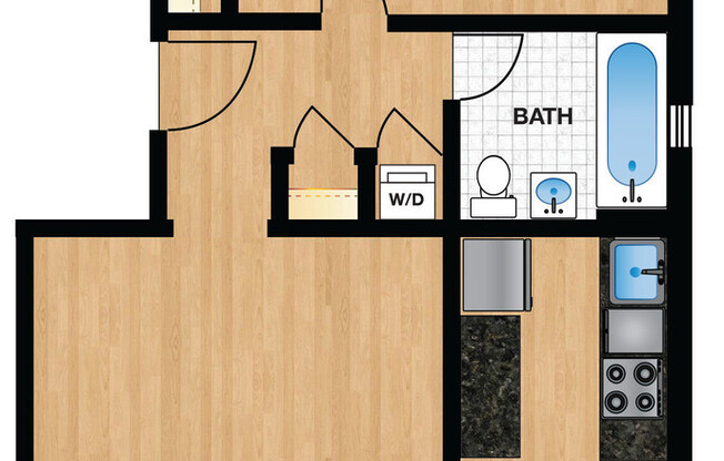 1 bed, 1 bath, 701 sqft, $2,695, Unit 318