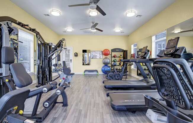 Fitness Center with weights and exercise equipment Apartments for rent Springdale AR