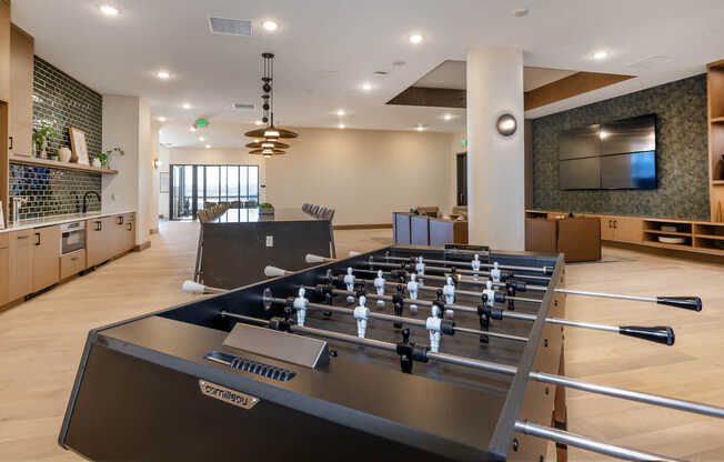 Resident Lounge with Foosball Table