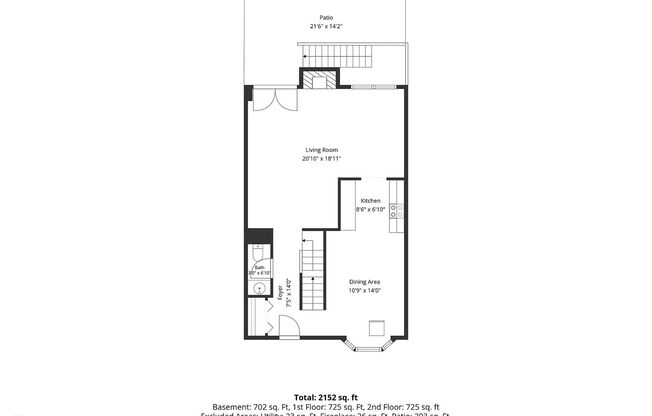 2 beds, 2.5 baths, $3,795
