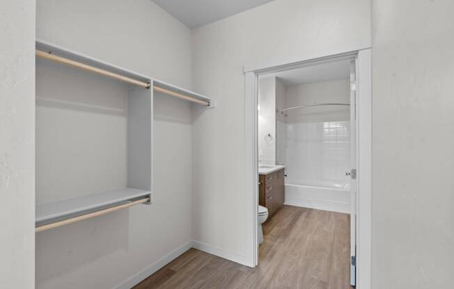 Old Town Lofts Walk-In Closet with Attached Bathroom