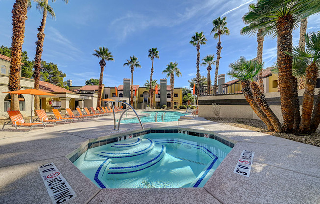 Swimming pool at Desert Vistas Apartments, Las Vegas, Nevada, 89142