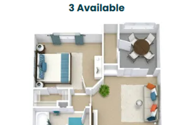 1 bed, 1 bath, $1,471, Unit 06-202