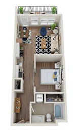 1 bed, 1 bath, 772 sqft, $1,623