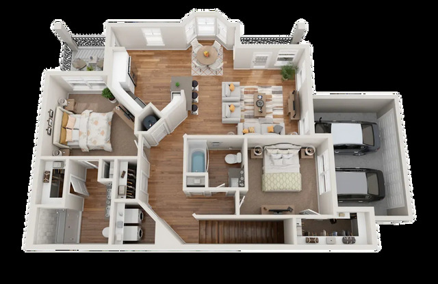 2 beds, 2 baths, 1,389 sqft, $2,625