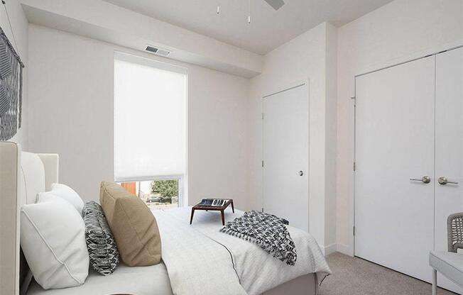 Bedroom with lots of natural light