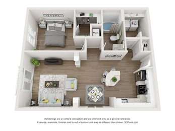 1 bed, 1 bath, 829 sqft, $1,409