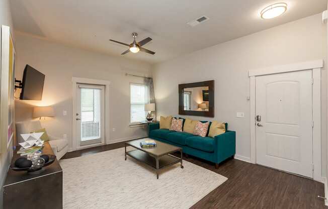 Sophisticated Living Room at Proximity Apartments, Charleston