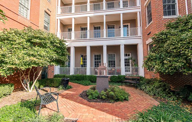 Courtyard View at Clayborne Apartments, Alexandria, VA