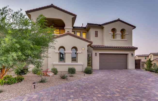 Gated Fully Furnished home with Private Zero Edge Pool & Spa in Summerlin!