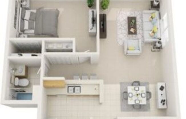 1 bed, 1 bath, 650 sqft, $825, Unit 222