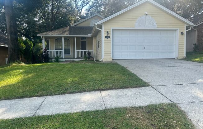 Quaint 3 bedroom 2 bath single family home in established Apopka neighborhood with a community pool.