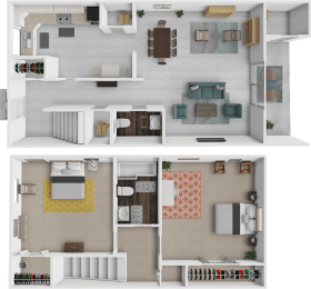 2 beds, 1.5 baths, 850 sqft, $1,099