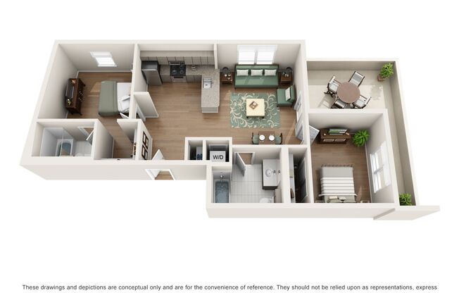 2 beds, 2 baths, 940 sqft, $2,895, Unit 527