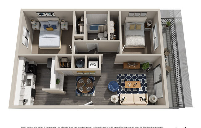 2 beds, 1 bath, 784 sqft, $1,614