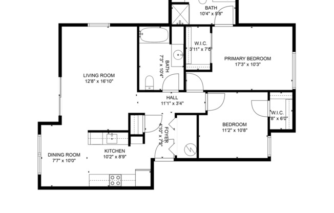 2 beds, 2 baths, 1,015 sqft, $1,650, Unit 1236-304