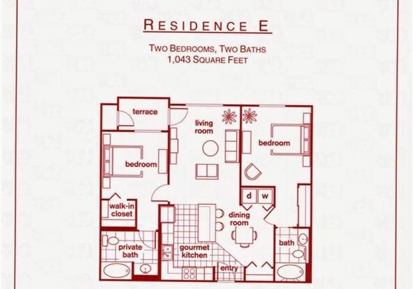 2 beds, 2 baths, 1,042 sqft, $3,290, Unit 148