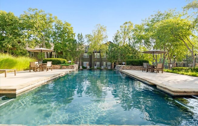 Pool Amenity Area at Deer Creek Apartment Homes