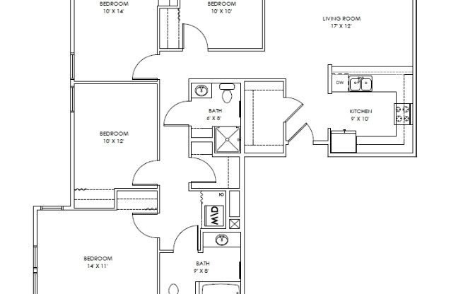 the third floor plan of 488 pembroke ave