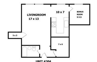 Studio, 1 bath, $1,495