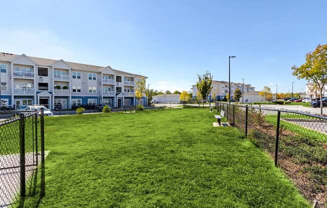 Pet Park area with ample green space.