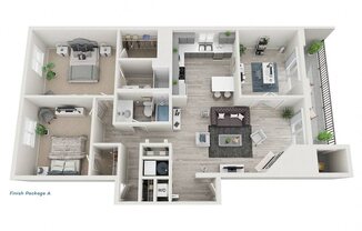 2 beds, 2 baths, 1,341 sqft, $2,575