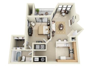 1 bed, 1 bath, 759 sqft, $1,340