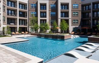 Blue Cool Swimming Pool at Berkshire Amber, Dallas