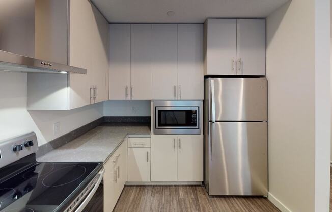 kitchen at Paperbox Lofts, Salt Lake City